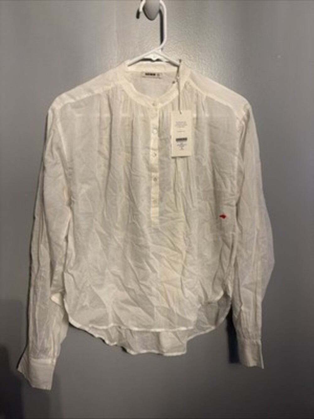 Buck Mason Women’s XS White Heirloom Cotton Ojai Shirt